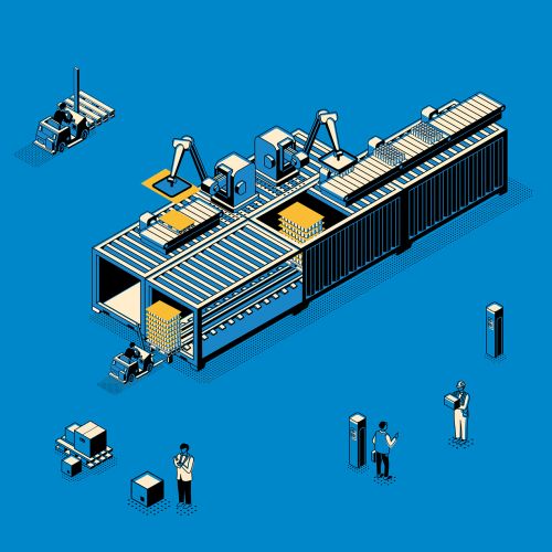FRONT OF PACKAGING LINE DRY PART